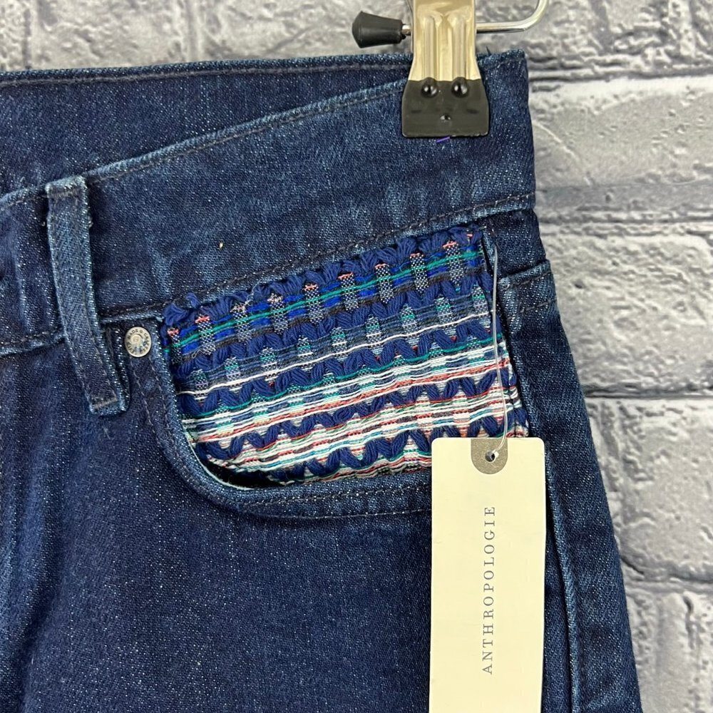Levi's Stem Flare Jeans Embroidered  Nwt Size 25 - Picture 3 of 10
